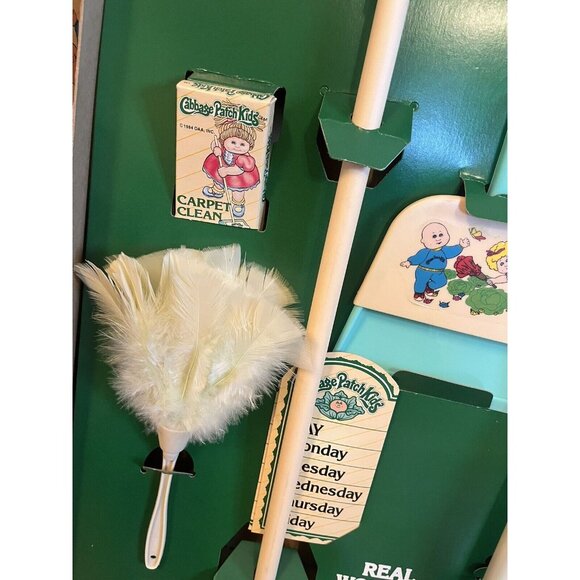 VINTAGE 1984 Original Appalachian Artworks - Cabbage Patch Kids Cleaning Set NEW - Picture 5 of 11